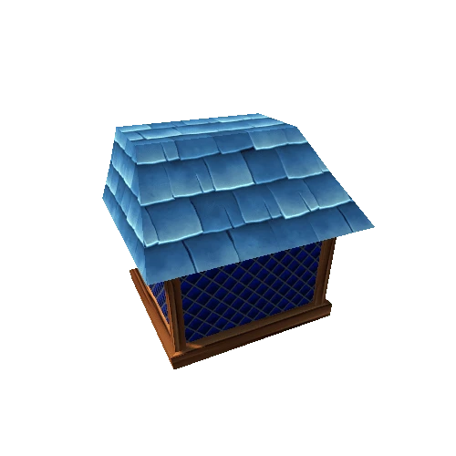 Balcony Rectangular 1 (Dark) (Blue Roof)